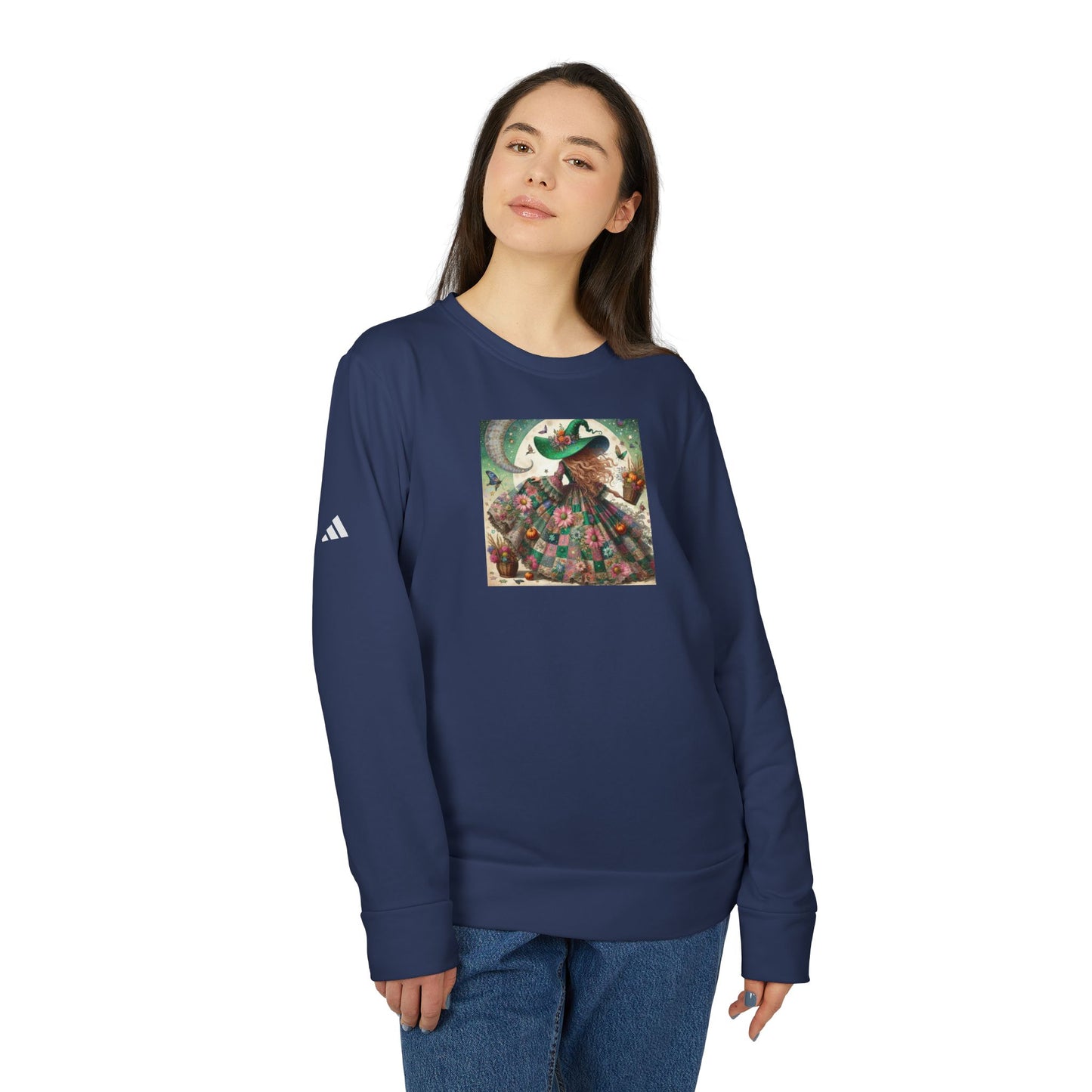 Witch Adidas® Unisex Fleece Crewneck Sweatshirt