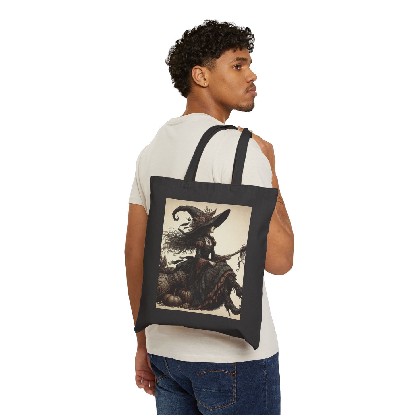 Witch Tote Bag - Cotton Canvas