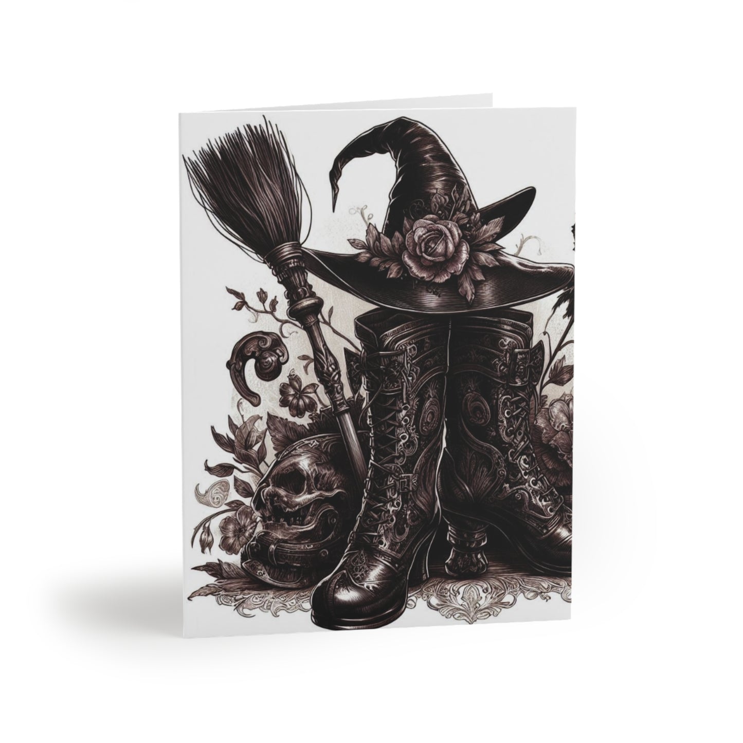 Witch Hat Greeting Cards (8 pc, 16 pc, and 24 pc) Envelopes Included