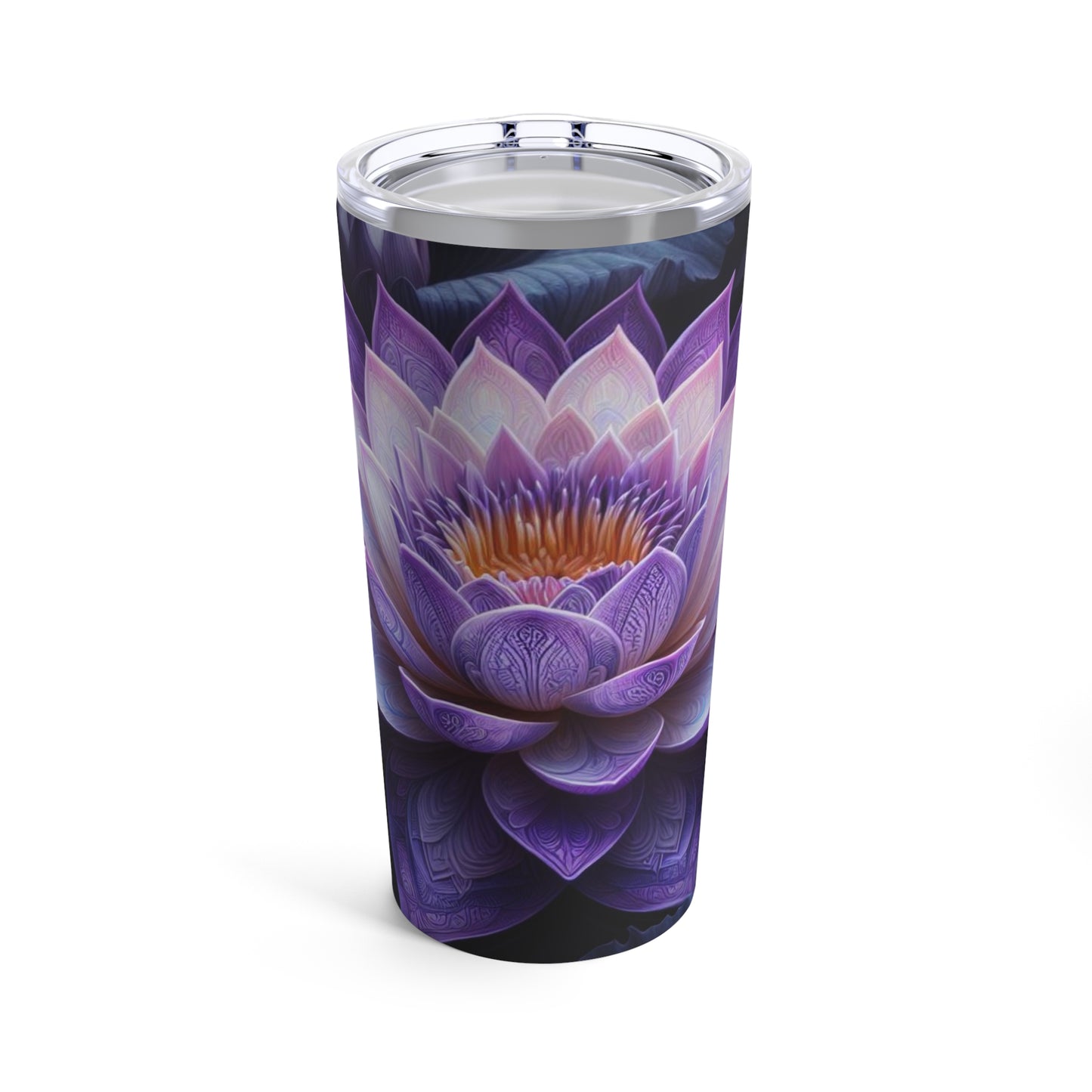 Lotus Purple Flower Tumbler 20oz