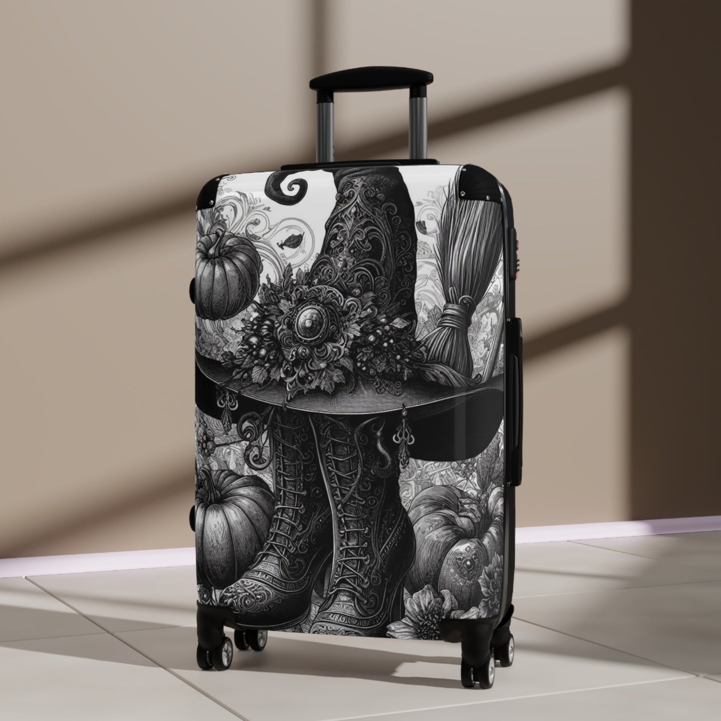 Witch Hat & Boots Traveling Suitcase