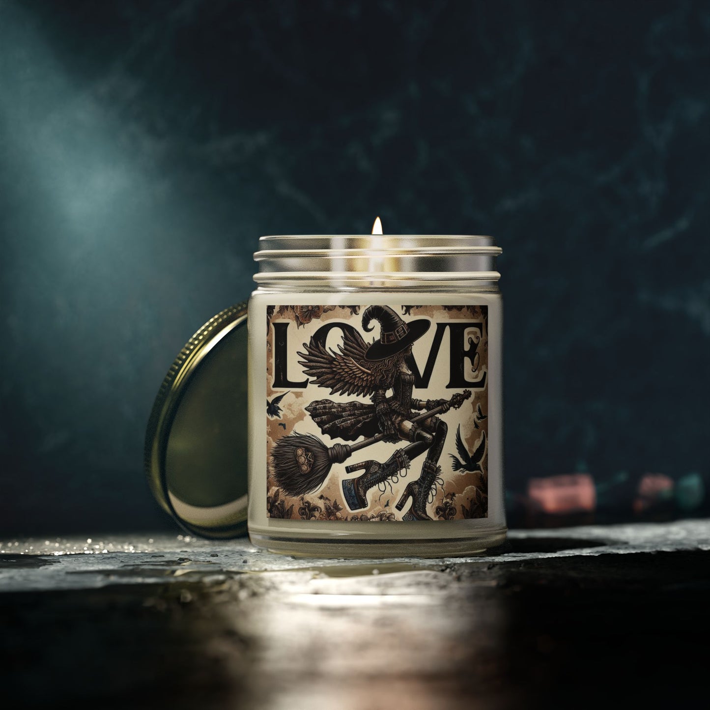 Love Witch Candles, Coconut Apricot Wax (4oz, 9oz)