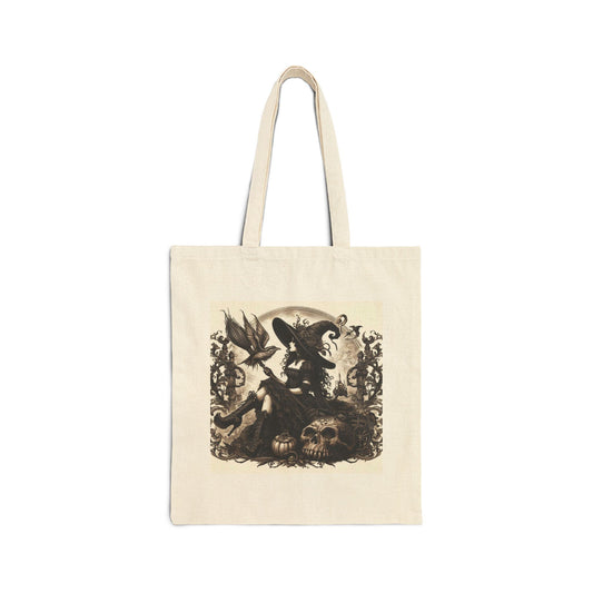 Witch Tote Bag - Cotton Canvas