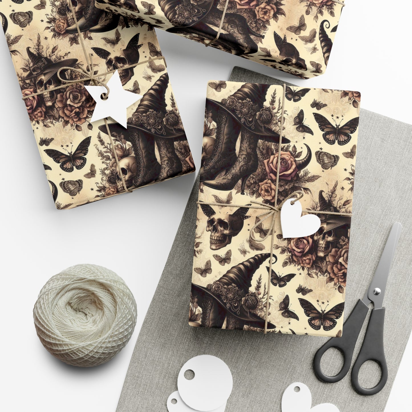 Witch Hat and Boots Gift Wrap