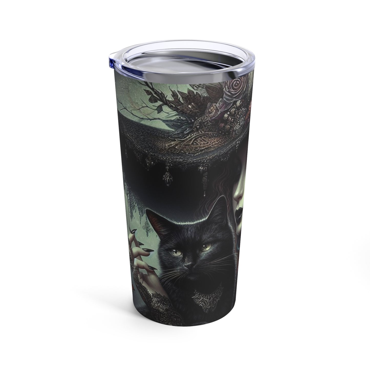 Witch and Black Cat Halloween Tumbler 20oz