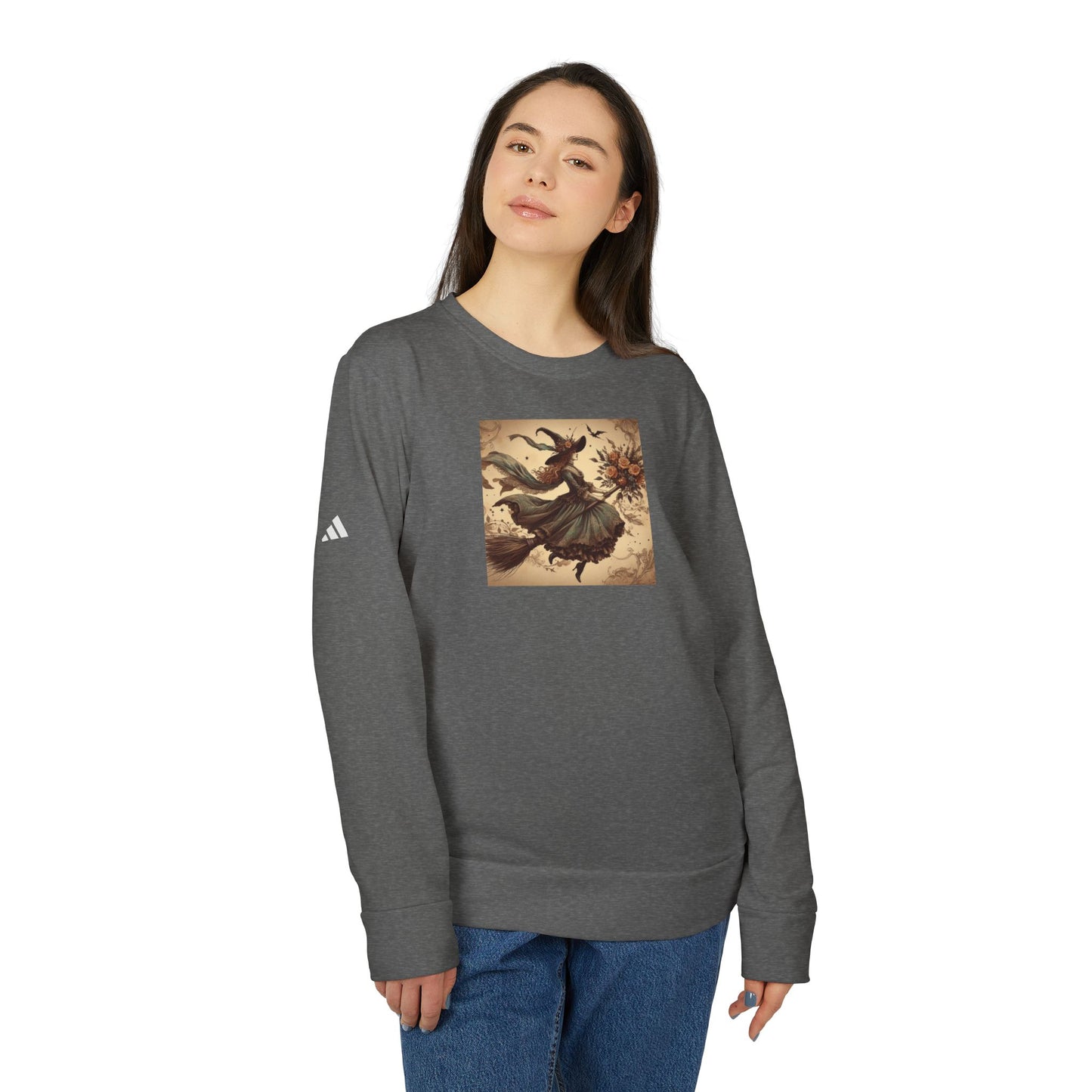 Witch Adidas® Unisex Fleece Crewneck Sweatshirt