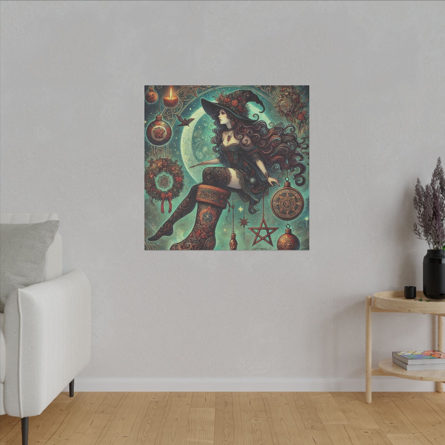 Canvas Wall Art - Witch Design