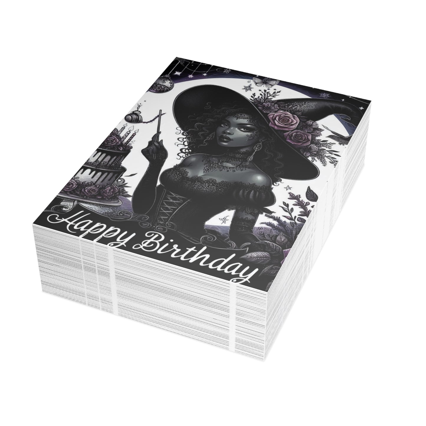 Witch Happy Birthday Postcard Bundles