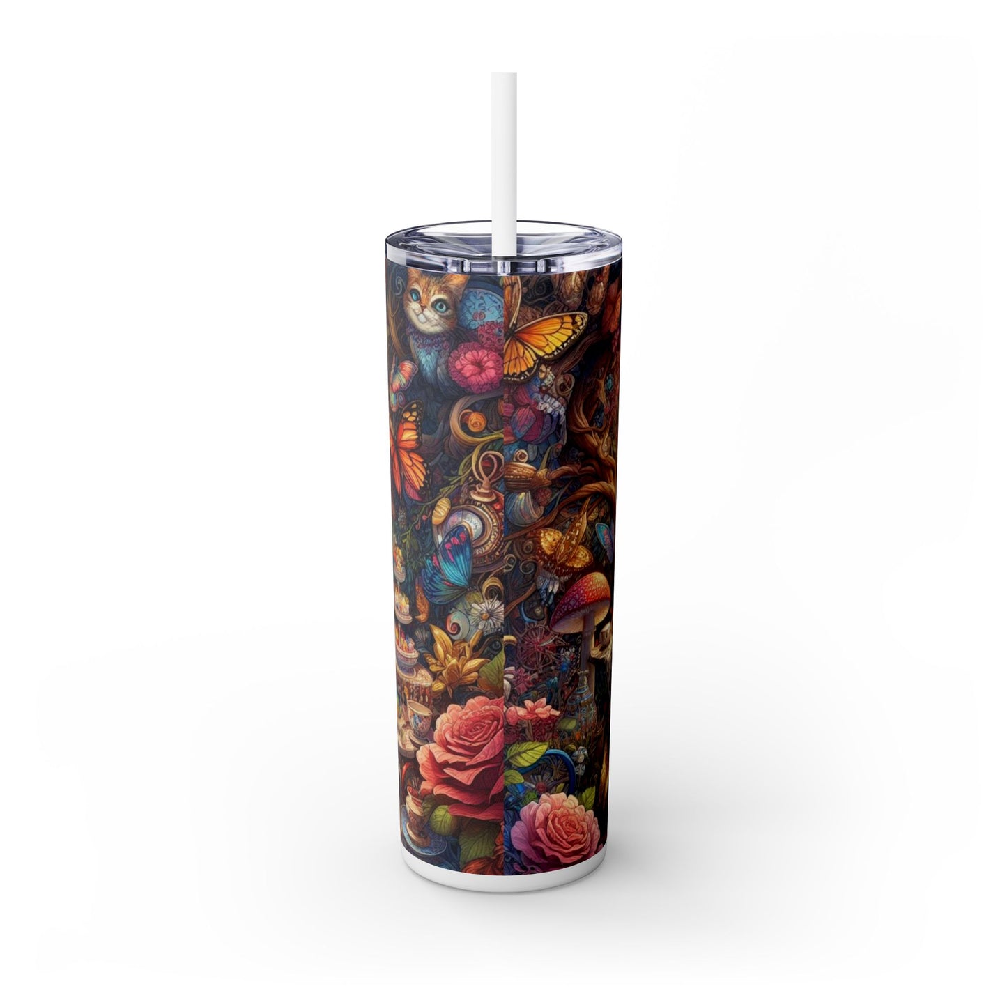 Alice Skinny Tumbler with Straw, 20oz