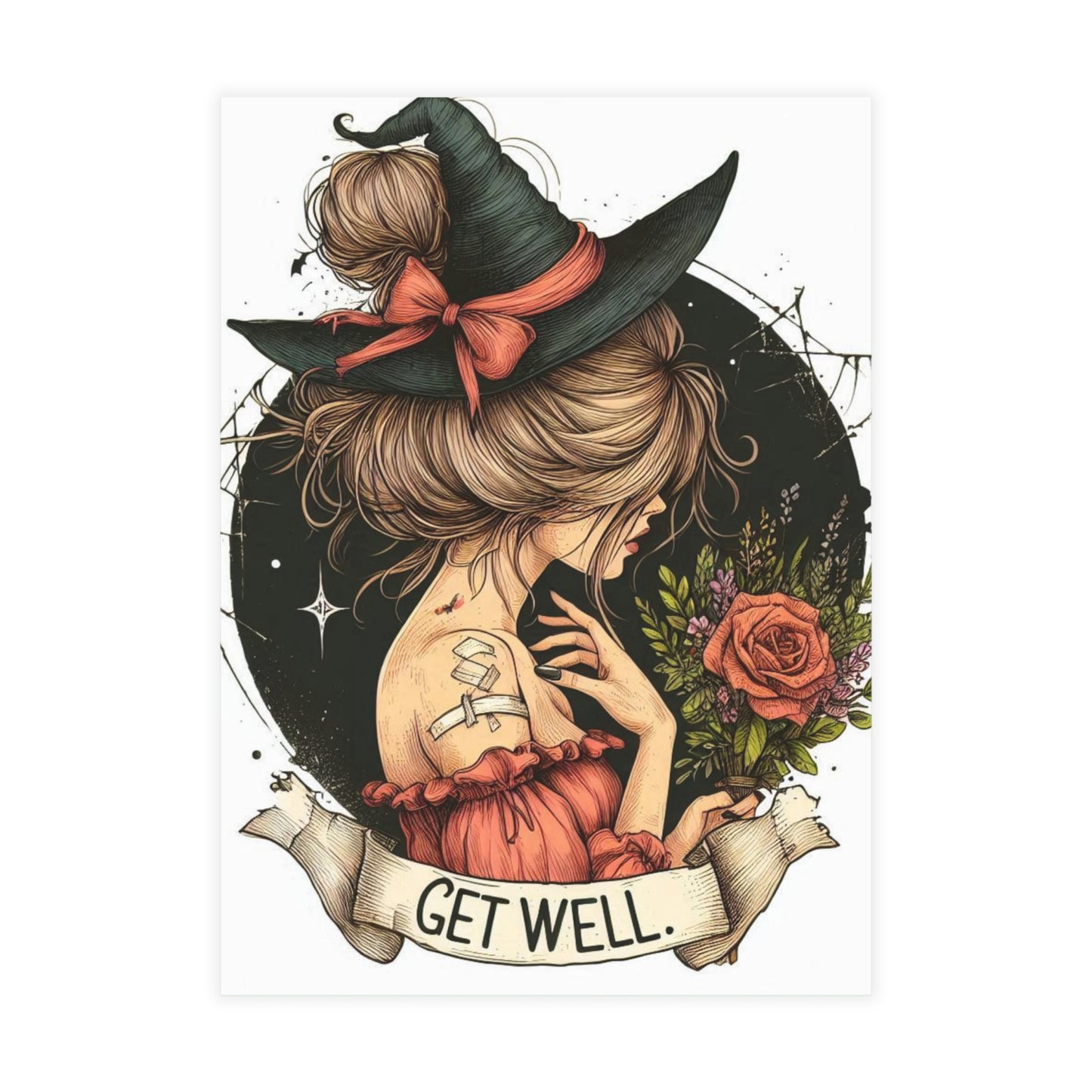 Get Well Witch Postcard Bundles