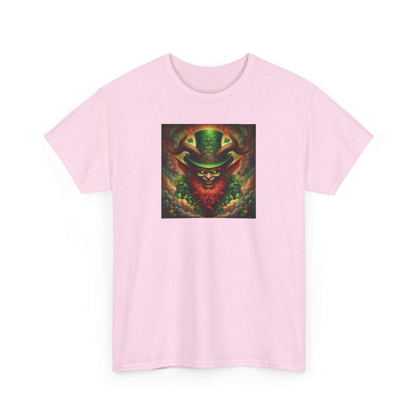 Demon Leprechaun St. Patrick's Day Unisex Heavy Cotton Tee - Gildan 100% Cotton