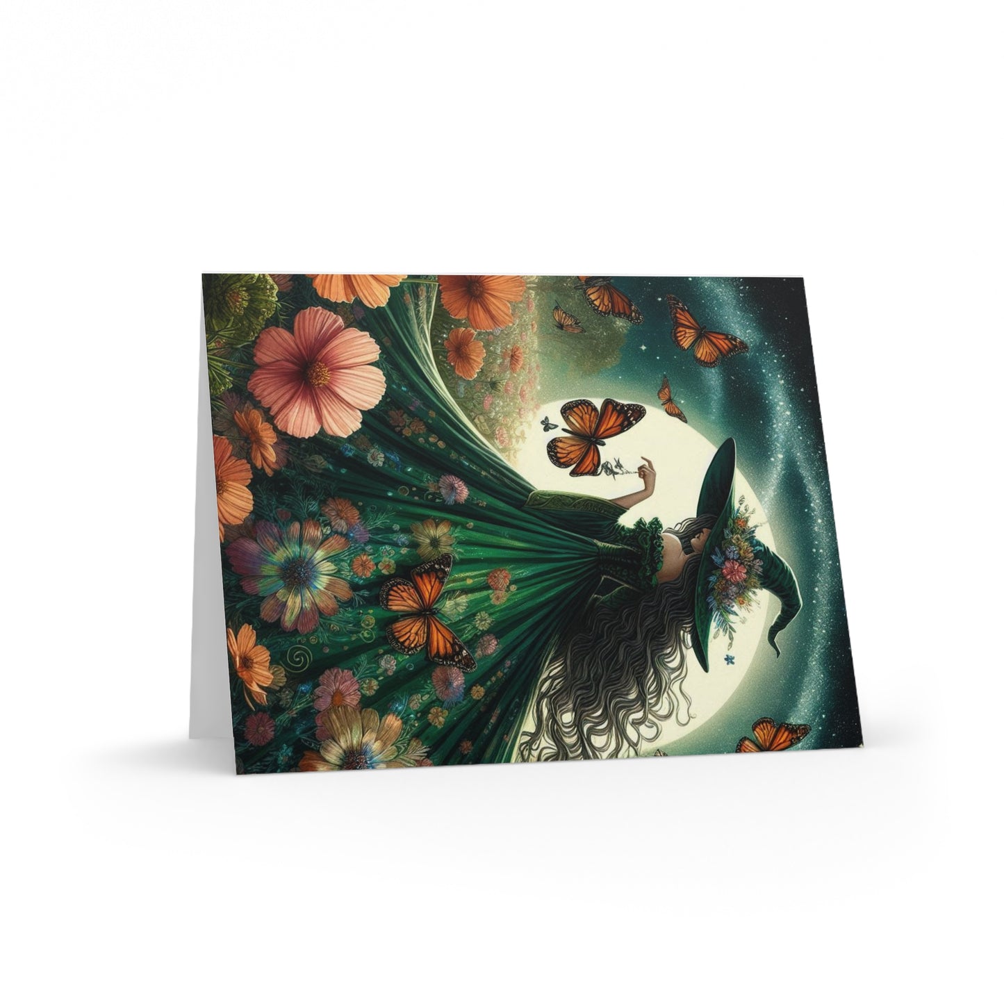 Witch Greeting Cards (8 pc, 16 pc, and 24 pc) Envelopes Included