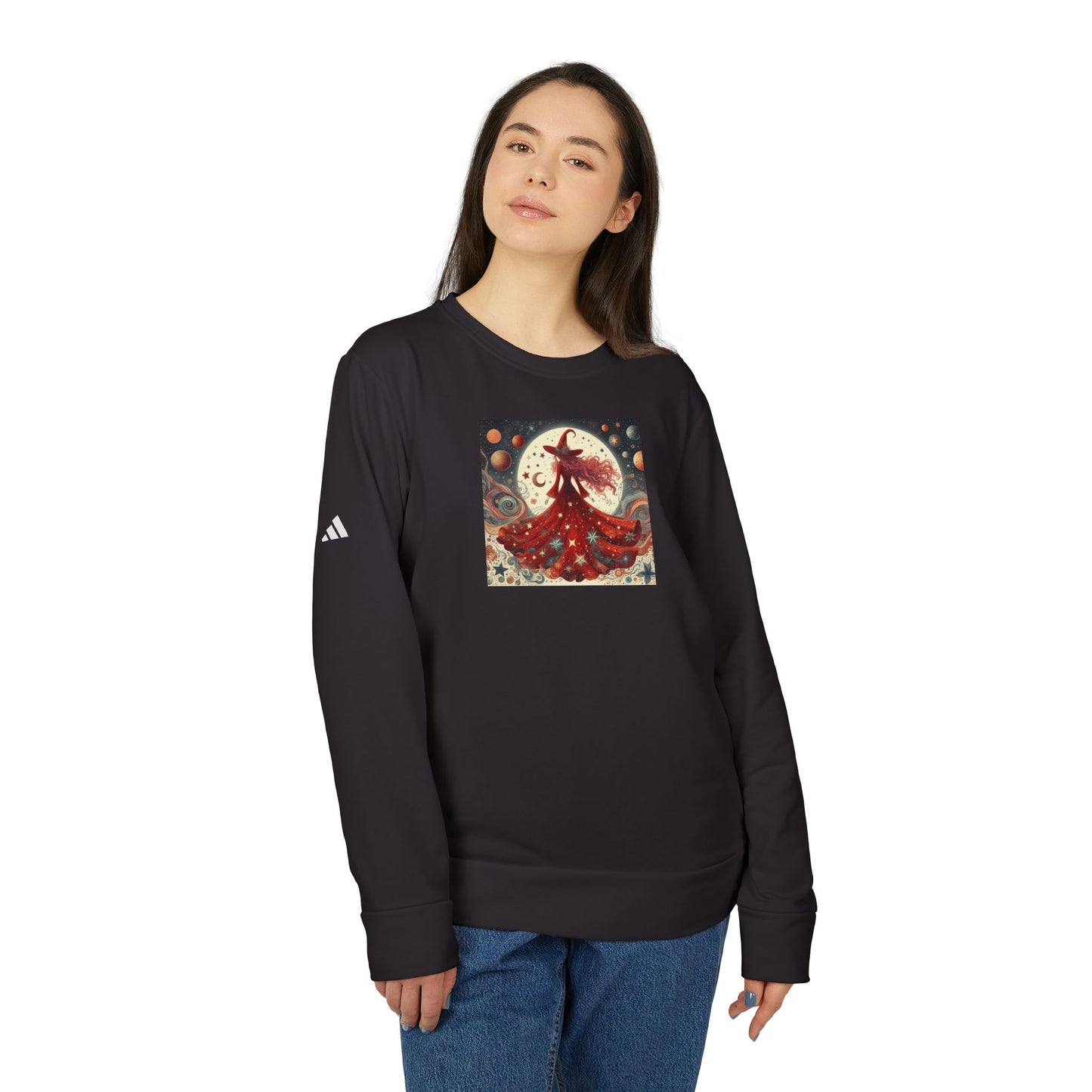 Witch Adidas® Unisex Fleece Crewneck Sweatshirt