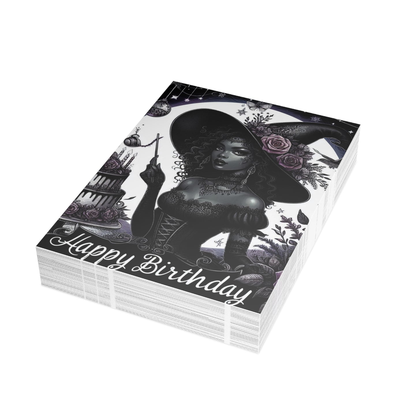 Witch Happy Birthday Postcard Bundles