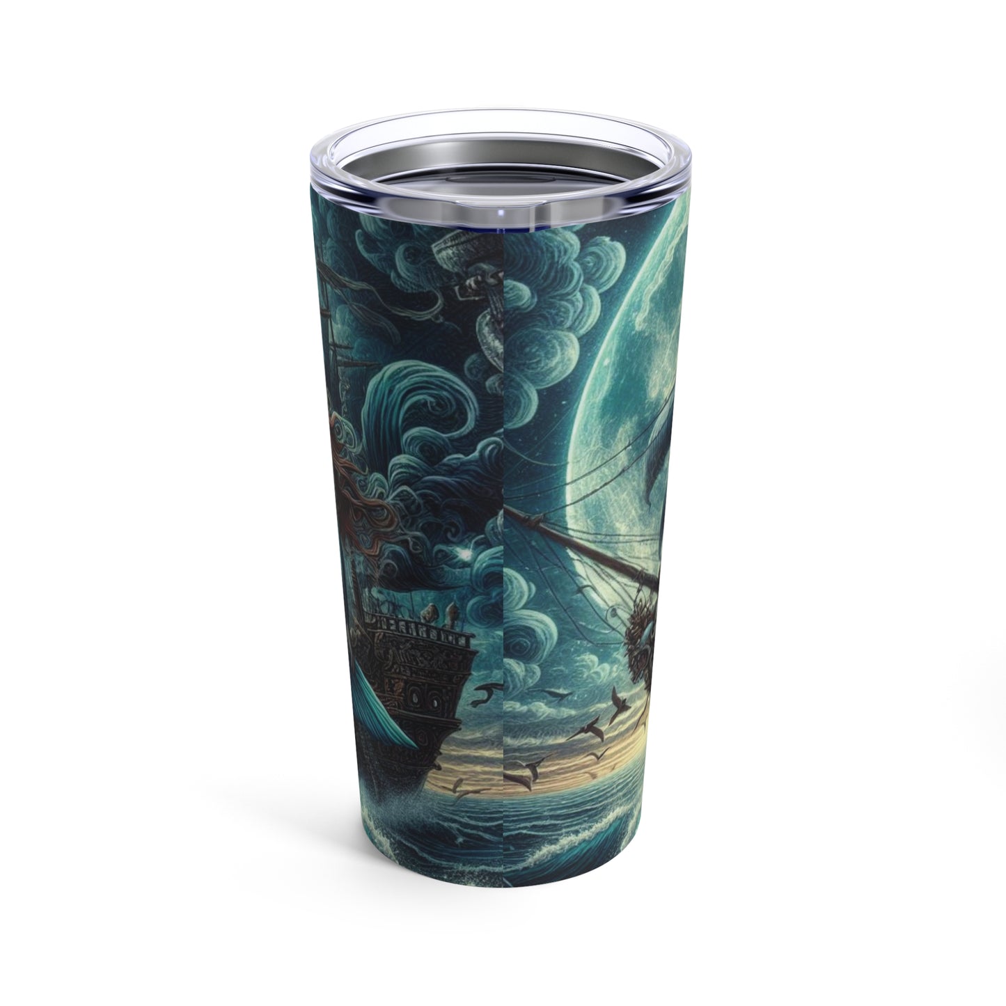 Mermaid Pirate Ship Tumbler 20oz