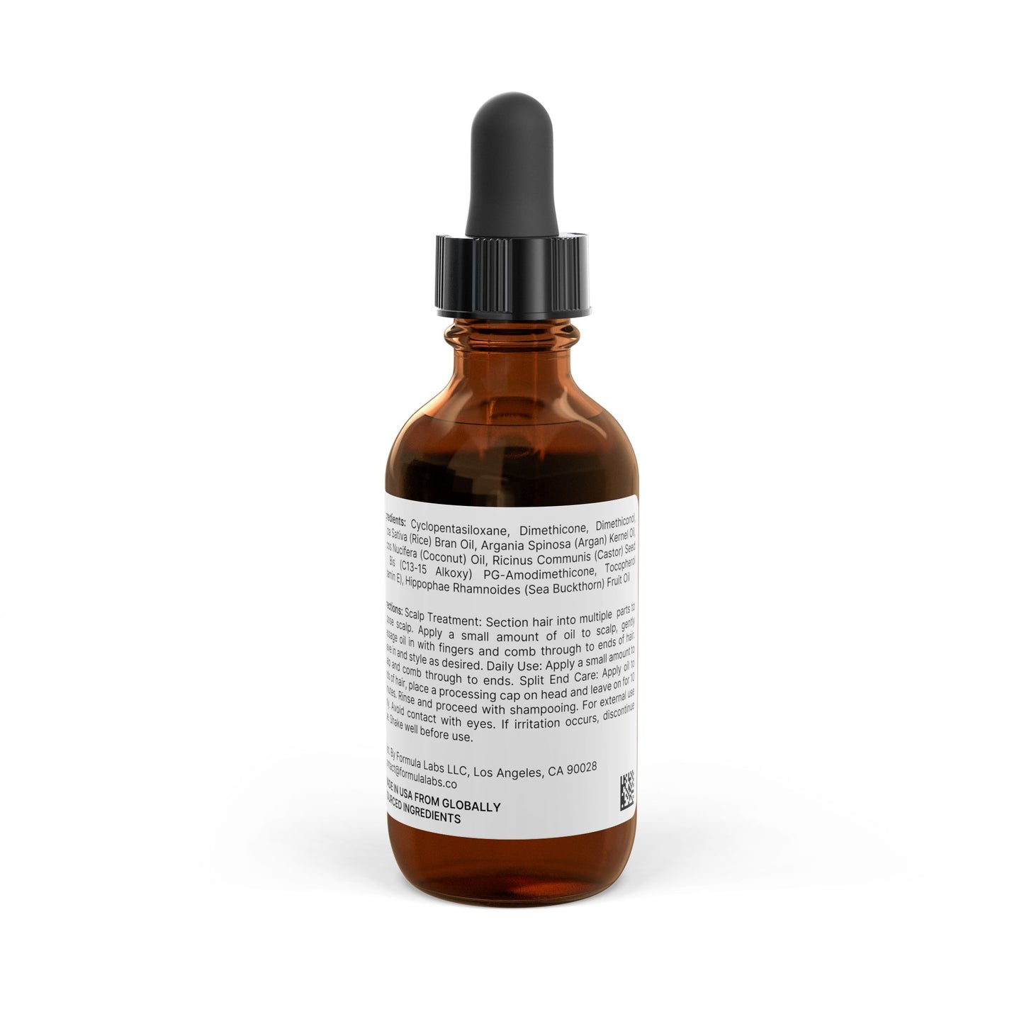 Hair Oil, 2oz - 100% Vegan, Cruelty-free and Made in USA