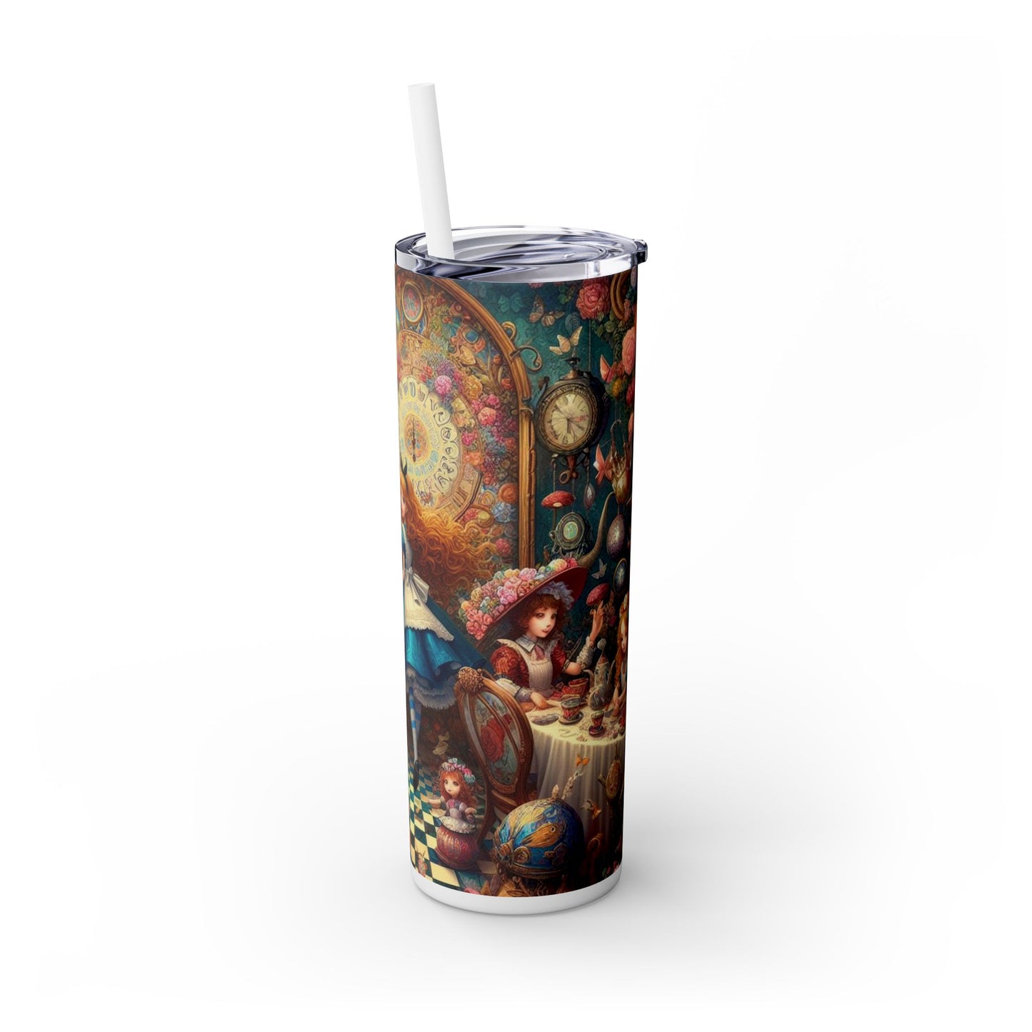 Alice Skinny Tumbler with Straw, 20oz