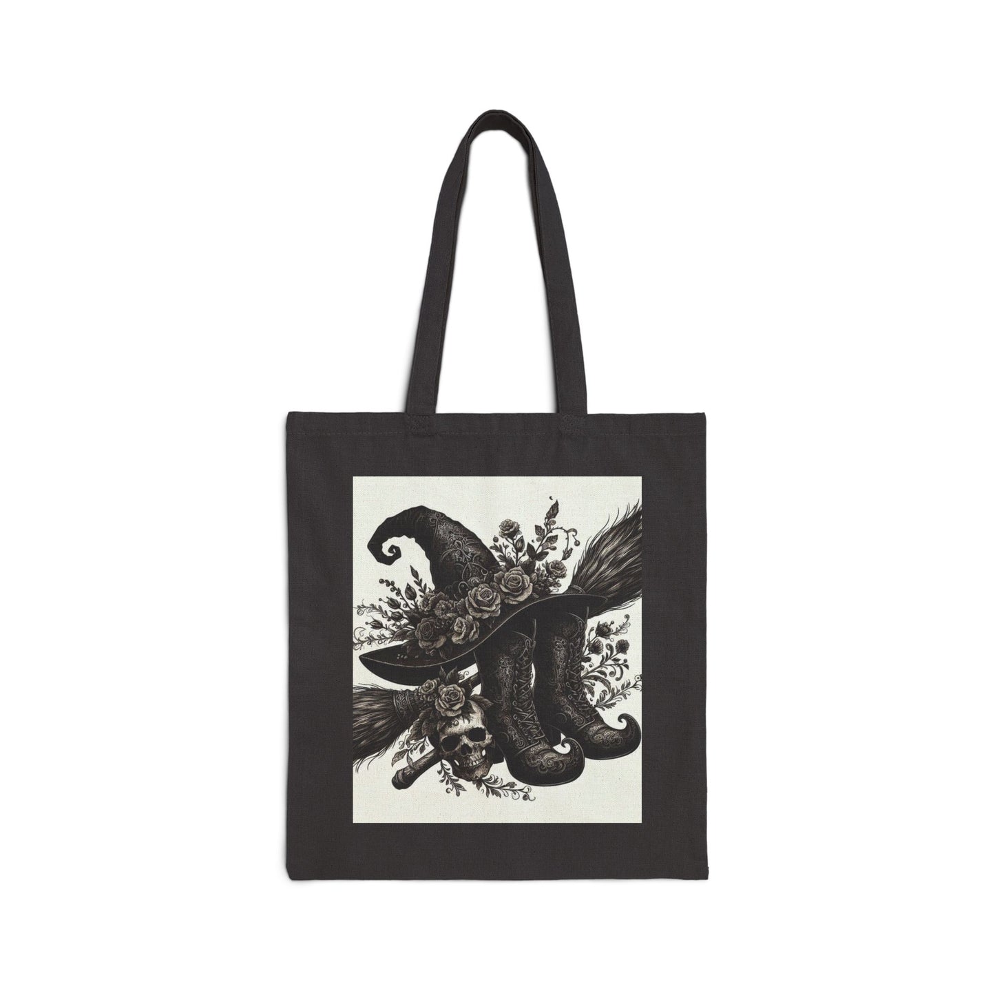 Witch Hat Tote Bag - Cotton Canvas