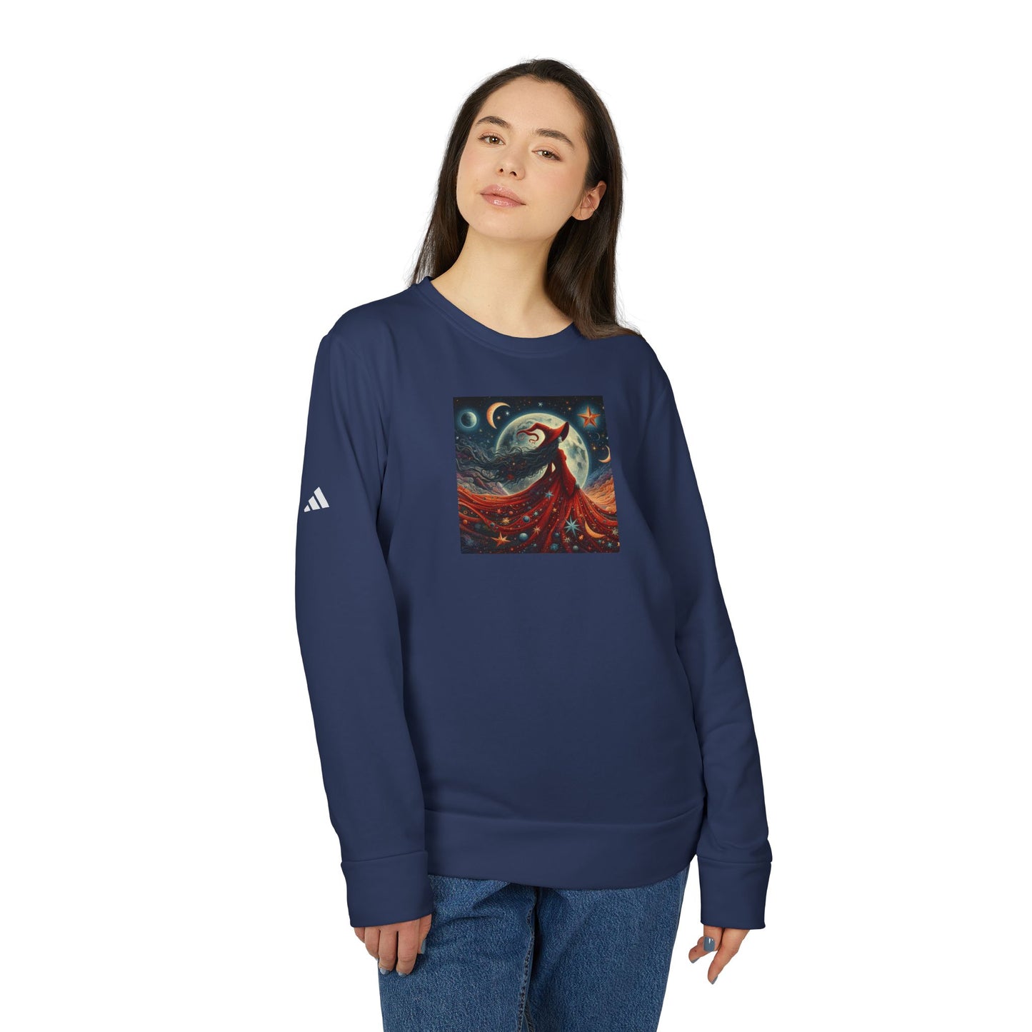 Witch Adidas® Unisex Fleece Crewneck Sweatshirt