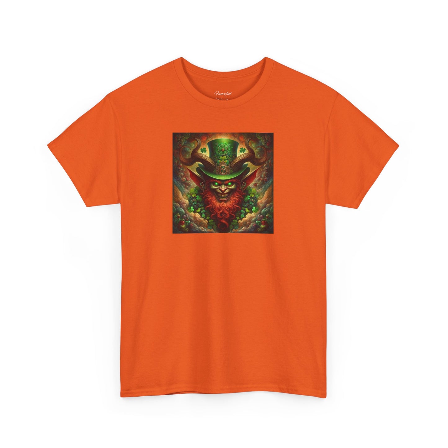 Demon Leprechaun St. Patrick's Day Unisex Heavy Cotton Tee - Gildan 100% Cotton