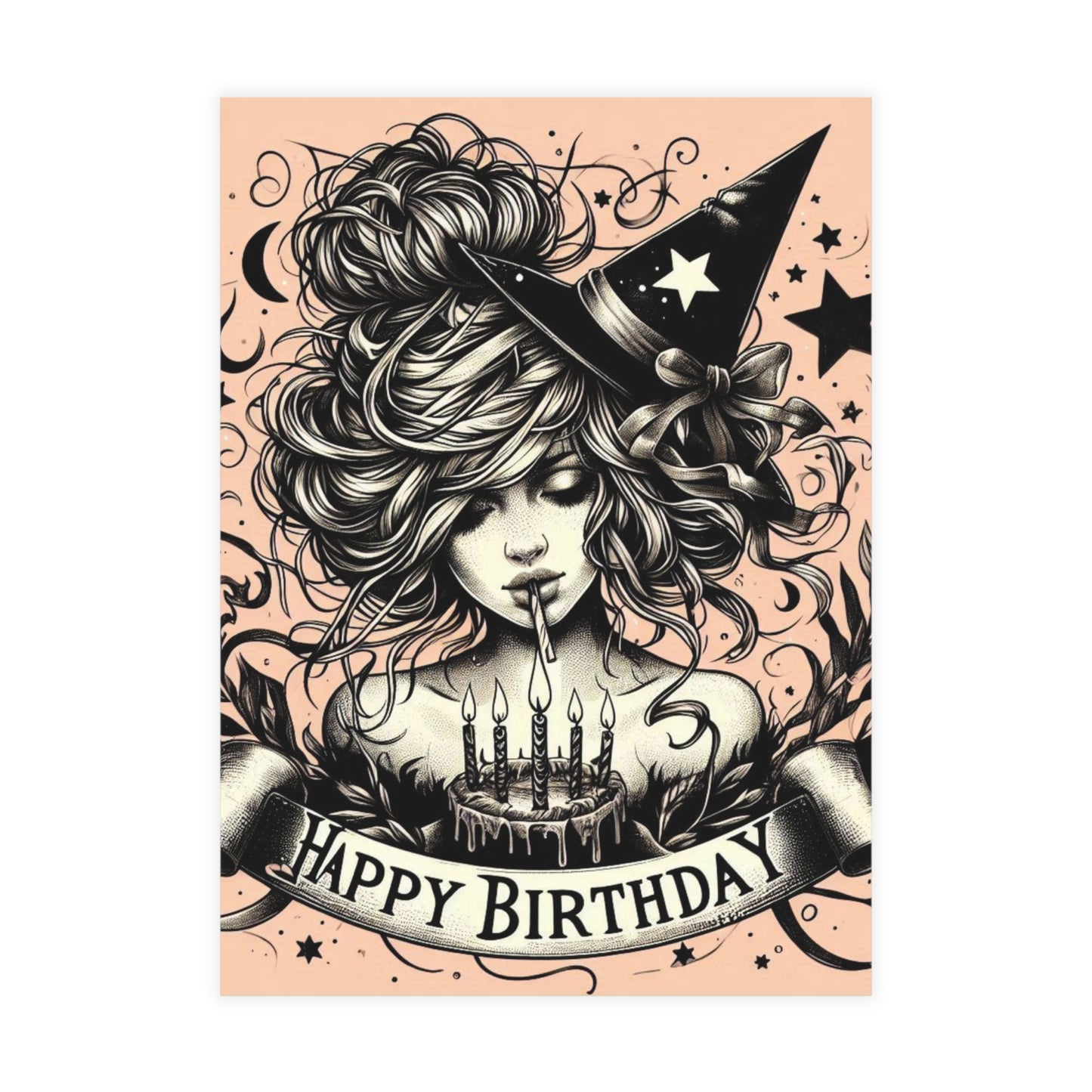 Witch Happy Birthday Postcard Bundles