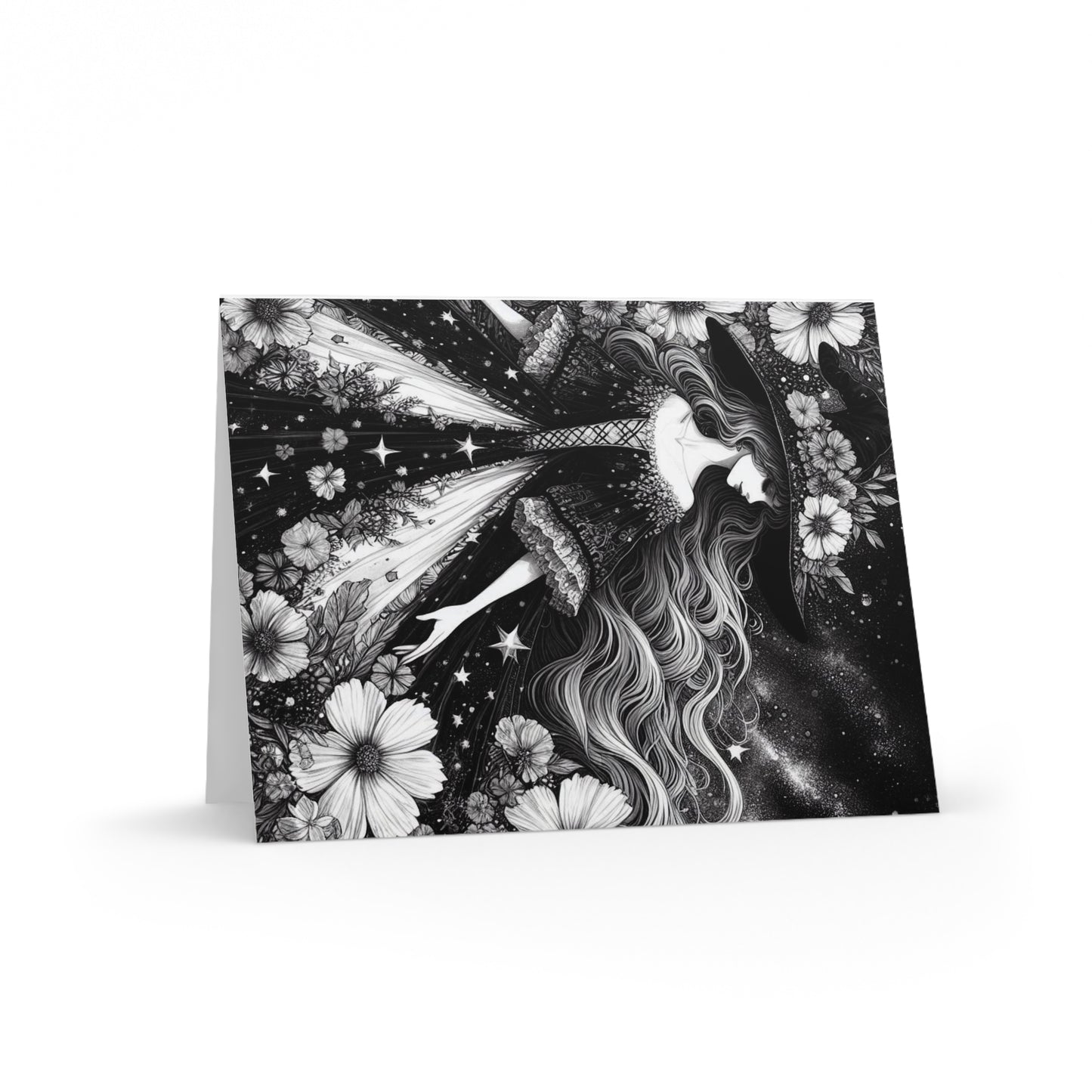 Witch Greeting Cards (8 pc, 16 pc, and 24 pc) Envelopes Included