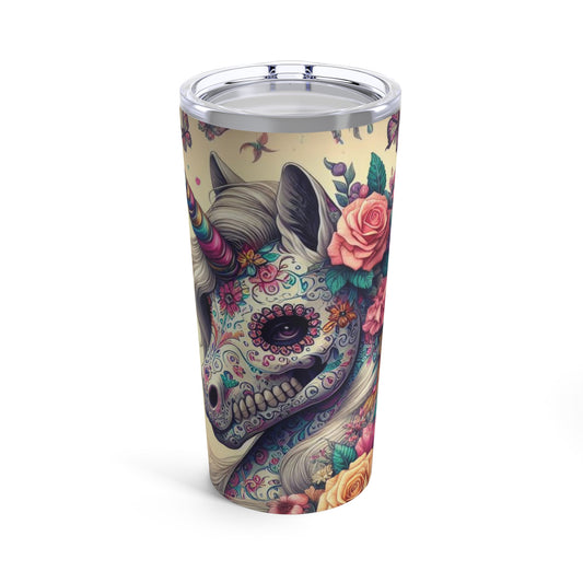 Unicorn Sugar Skull Tumbler 20oz