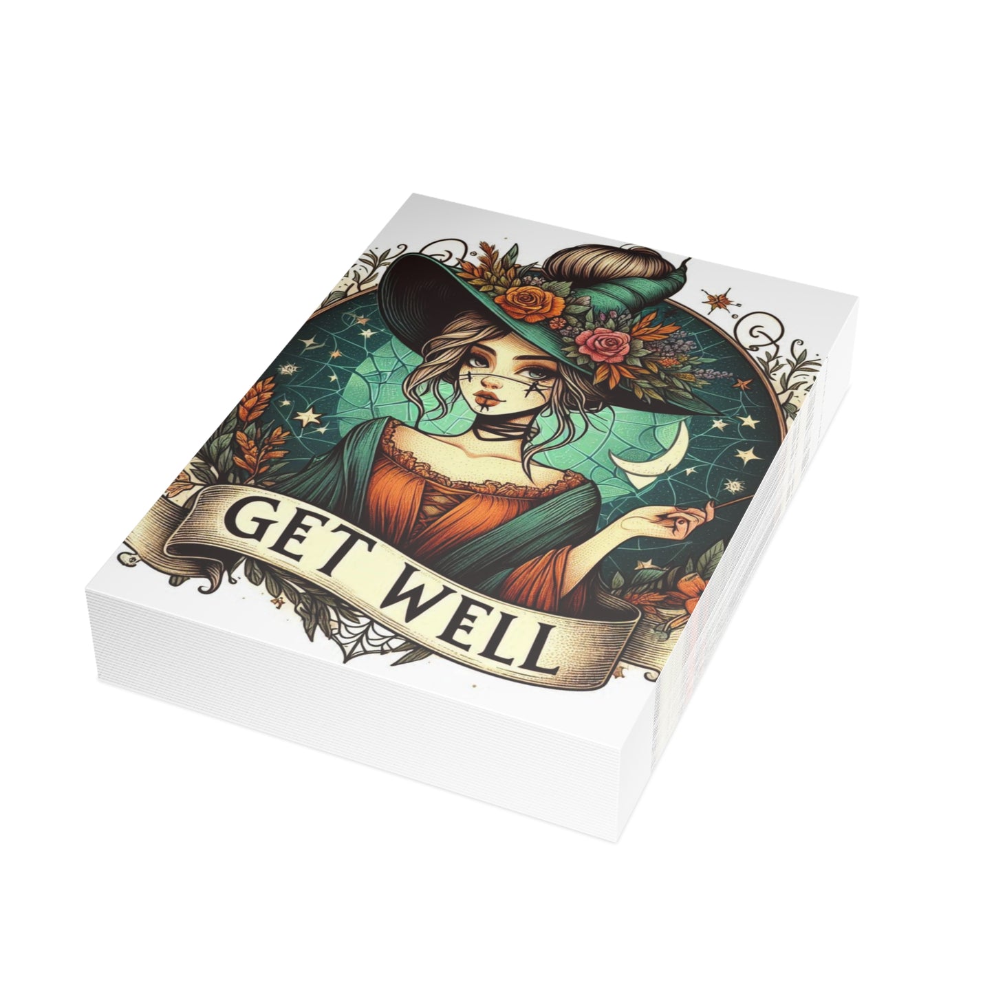 Get Well Witch Postcard Bundles