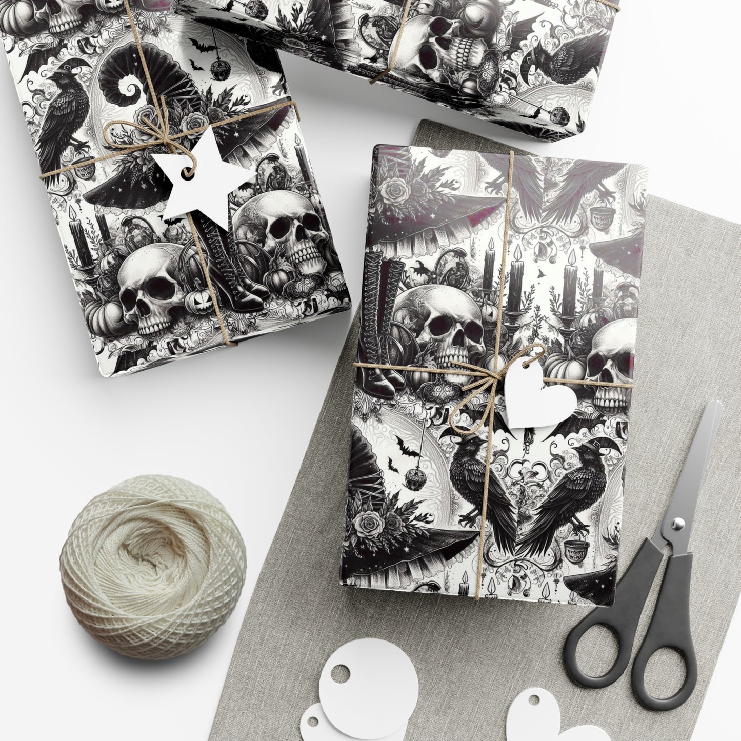 Witch Hat and Boots Gift Wrap