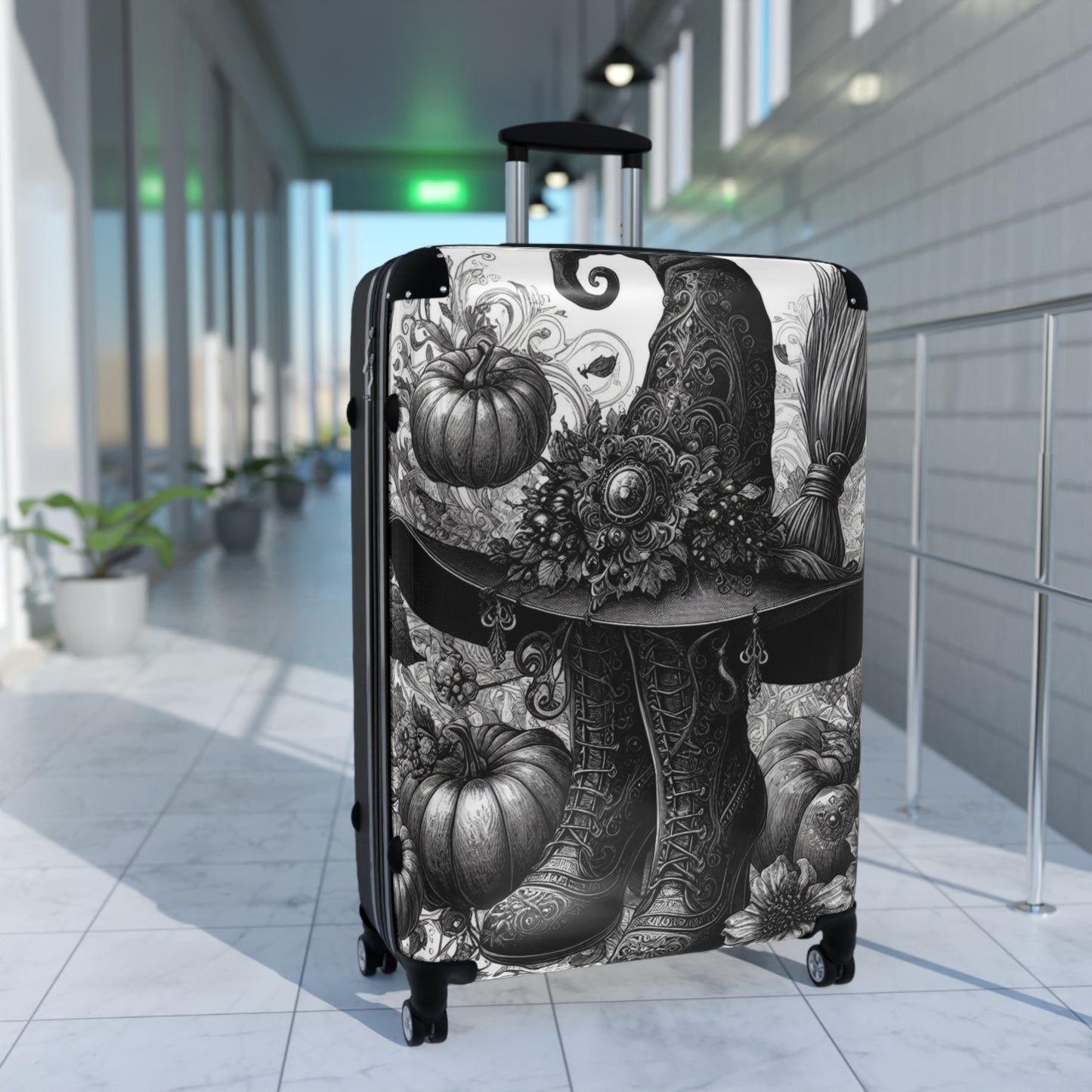 Witch Hat & Boots Traveling Suitcase