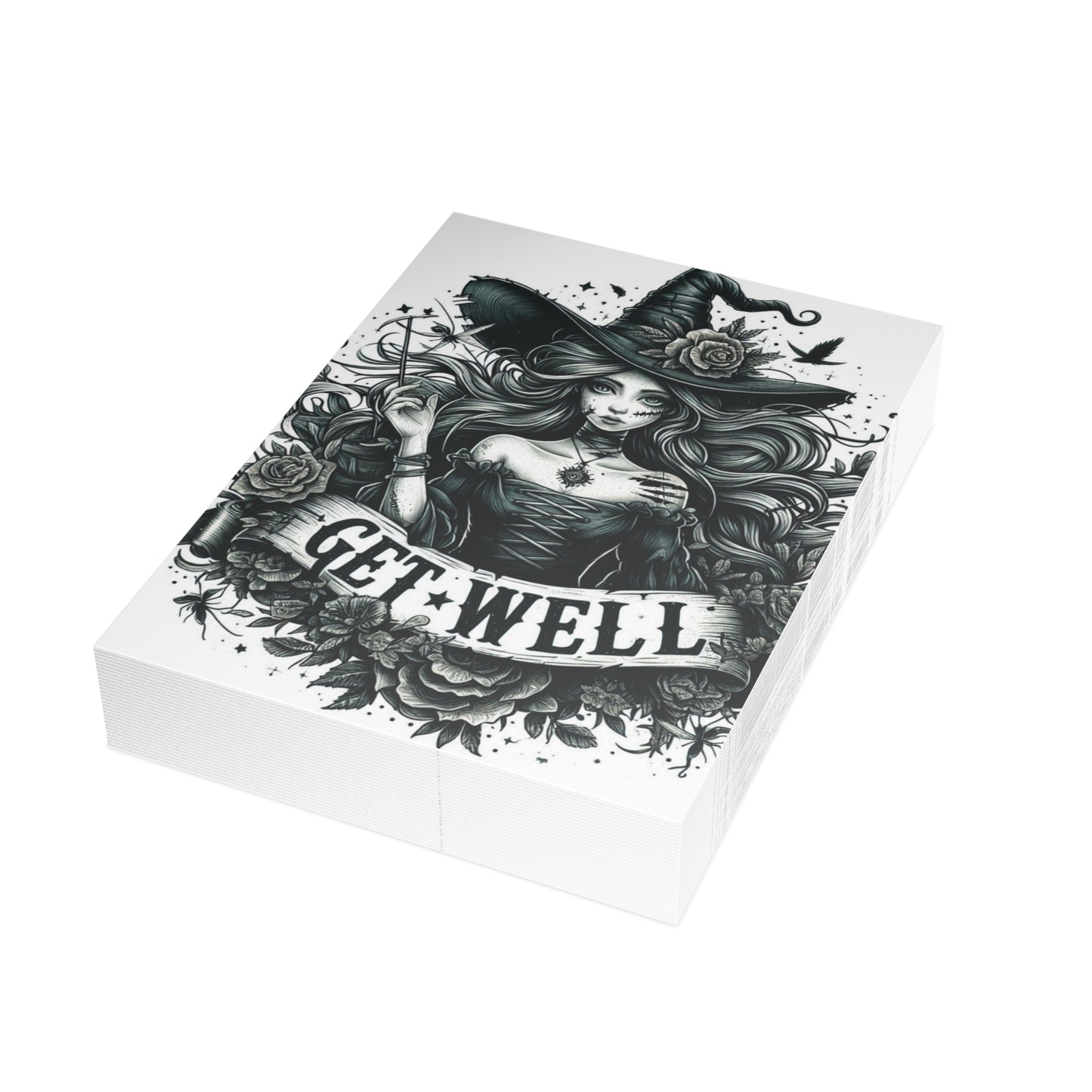 Get Well Witch Postcard Bundles