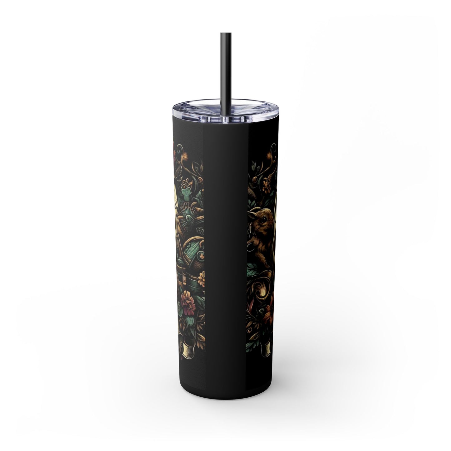 Witch Lore Gifts Skinny Tumbler with Straw, 20oz