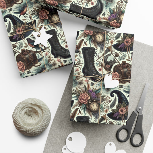 Witch Hat and Boots Gift Wrap