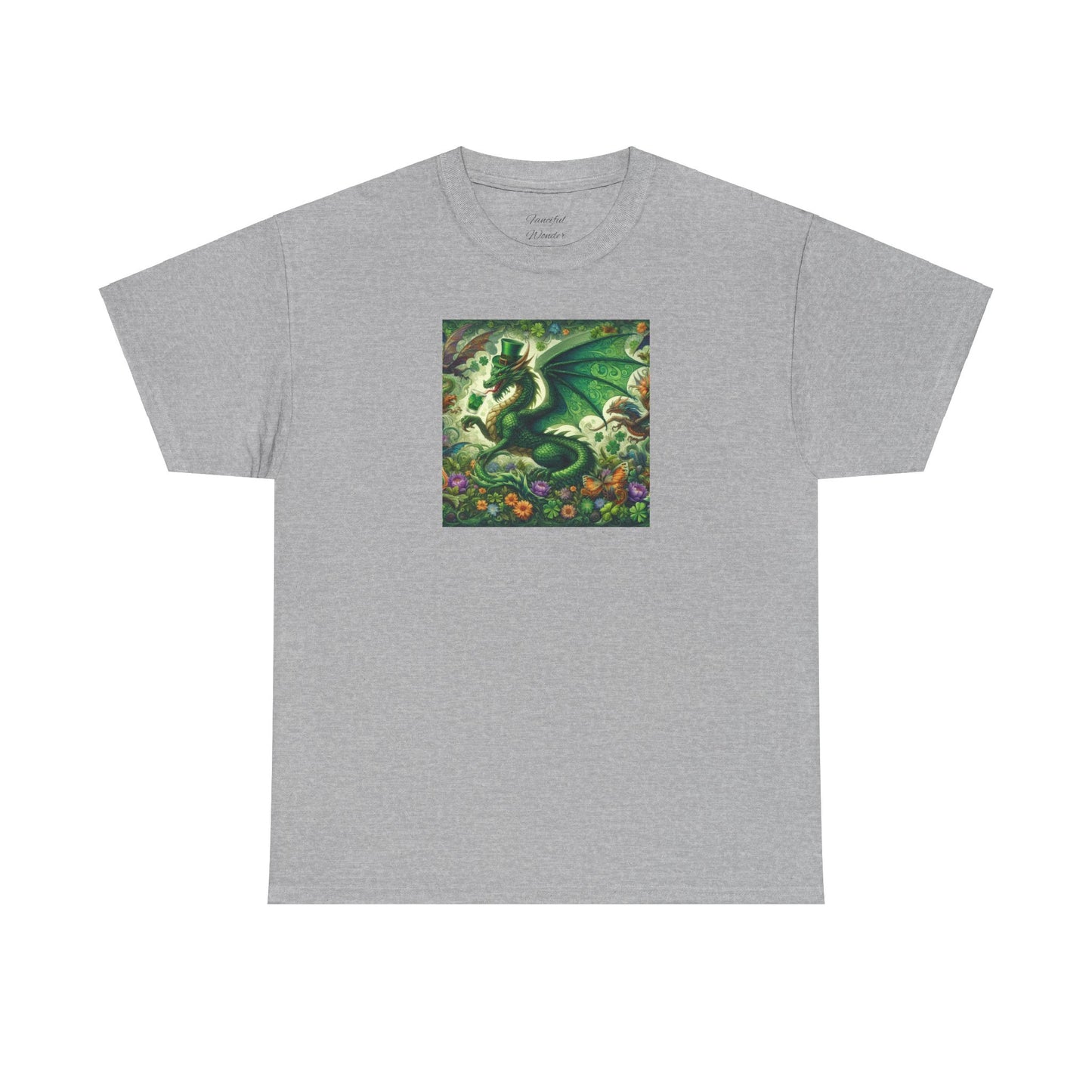 Dragon St. Patrick"s Day Unisex Heavy Cotton Tee - Gildan 100% Cotton