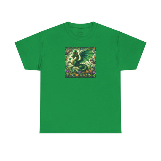 Dragon St. Patrick"s Day Unisex Heavy Cotton Tee - Gildan 100% Cotton